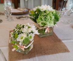 Siamo al Verde Fiori - Un centrotavola rustico
