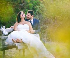 Antonio De Marco Fotografo - Gli sposi romanticamente insieme