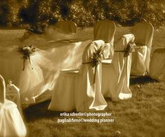 Addobbo per le sedute degli sposi