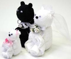 Coppia sposi e damigella