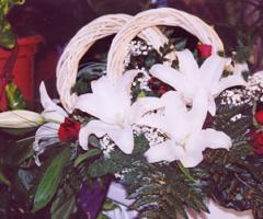 Addobbo con lilium per chiesa