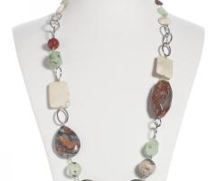Collana in metallo e pietre dure - Giulia Creations