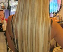 Capelli lisci per il matrimonio con extention