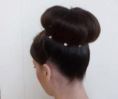 Acconciatura sposa raccolta realizzata da Ivana Biondini