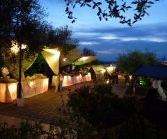 Villa Valentini Ricevimenti - Il buffet  by night