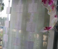Tableau con orchidee per il matrimonio