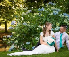 Stefano Scelzi Fotografo - Gli sposi tra i fiori