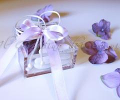 Scatolina porta confetti in lilla