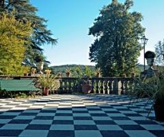 Terrazzo del castello per il ricevimento del matrimonio
