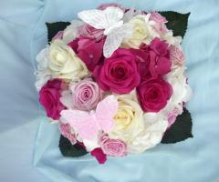 Bouquet per la sposa con farfalle