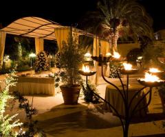 Gazebo bianco per buffet