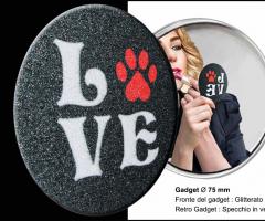 Marygip - Gadget Glitter con specchio in vetro