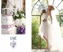 Abito da sposa con rosa sulla vita e gonna in tulle - Collezione Atmosfere Provenzali