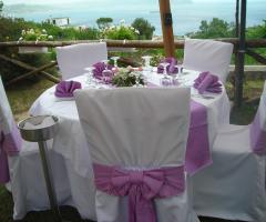 Mise en place rosa per il matrimonio