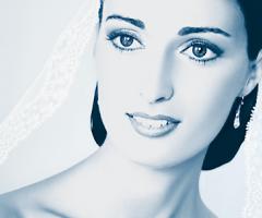 Primo piano della sposa