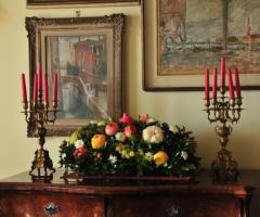 Addobbi floreali per la location di matrimonio