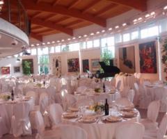 Allestimento sala del museo per il matrimonio
