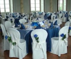 Allestimento dei tavoli curato da Sassella Ricevimenti