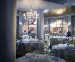 Sala interna per il ricevimento di matrimonio