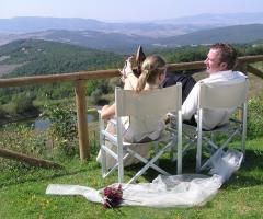 Gli sposi alla tenuta