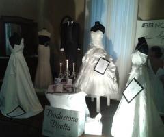 I vari modelli di abiti da sposa realizzati dall'atelier