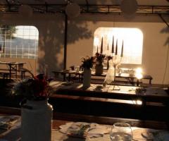 Mise en place in gazebo