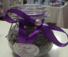 Ampollina in vetro con chiusura ermetica ripiena di lavanda - Il Mondo di Viola