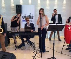 Stefano Mancini Dj & Bluenotes Live Band - I Bluenotes durante un'esibizione