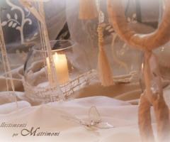 Scenografia del ricevimento di nozze