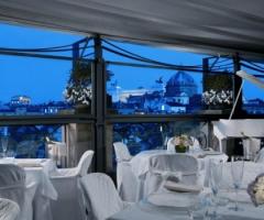 Grand Hotel de la Minerve - Roof Garden per le nozze con vista su Piazza Venezia