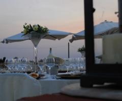 Mise en place per il ricevimento di matrimonio