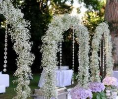 Allestimento floreale del ricevimento di matrimonio