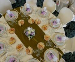 Tavolo per il ricevimento di matrimonio a Roma