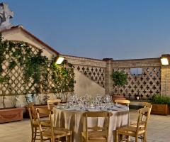 Terrazza per un matrimonio al chiaro di luna