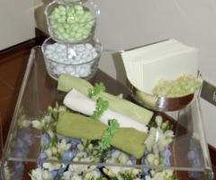 Bomboniere e porta tovaglioli di fiori