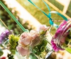 Composizione floreale per le nozze