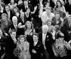 Scatto fotografico degli invitati al matrimonio