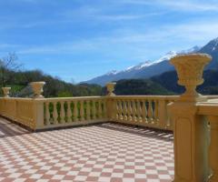 Castello di Giaglione - La terrazza del castello per gli aperitivi di nozze