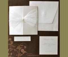 Partecipazioni di matrimonio con fiocco