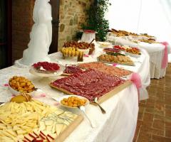 Buffet di antipasti presso L'Antico Forziere