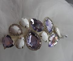 Velo tulle con applicazione gioiello sul pettine - Accessori Pamù