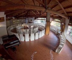 La Sala Parco allestita per il rito civile