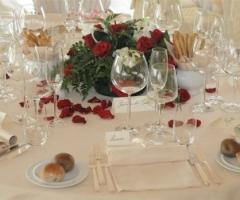 Centrotavola per il buffet di nozze