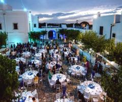 Masseria Montalbano - Vista dall'alto del ricevimento di sera