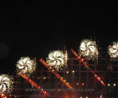 Spettacolo pirotecnico per la festa di matrimonio