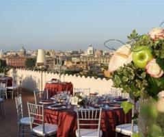 Terrazza panoramica per matrimoni a Roma