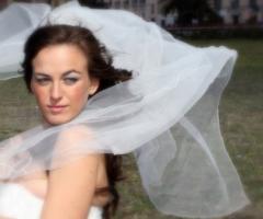 Scatto fotografico della sposa