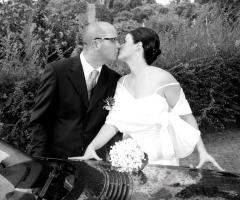 Foto del bacio degli sposi