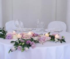 Addobbo tavolo sposi