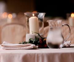 Particolare decorazione tavoli